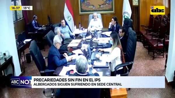 Precariedades sin fin en el IPS: albergados siguen sufriendo en sede central - ABC Noticias - ABC Color