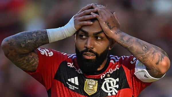 Flamengo multa y le quita el 10 a Gabigol
