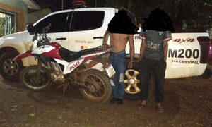 Detienen a dos bandidos y recuperan moto robada en San Cristóbal – Diario TNPRESS