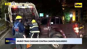 Avenida Mcal. López: murió tras chocar contra camión basurero   - ABC Noticias - ABC Color