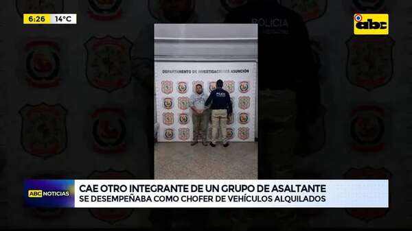 Video: cae otro integrante de un grupo de asaltantes - ABC Noticias - ABC Color