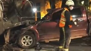 Conductor muere al chocar contra un camión recolector de basura en Asunción
