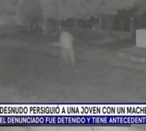 Persiguó con machete a una mujer y quedó detenido - Paraguay.com