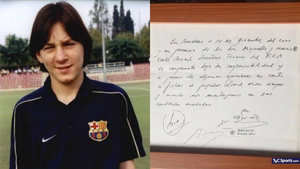 La servilleta del primer contrato de Messi se vendió por una fortuna - Megacadena - Diario Digital
