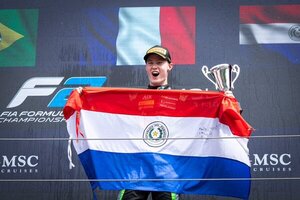 ¡Orgullo nacional! El paraguayo Joshua Duerksen logró su primer podio en Fórmula 2 - Unicanal