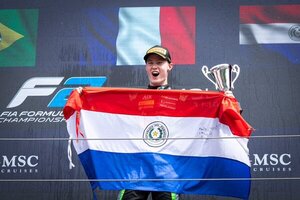 ¡Orgullo nacional! El paraguayo Joshua Duerksen logró su primer podio en Fórmula 2 - Unicanal