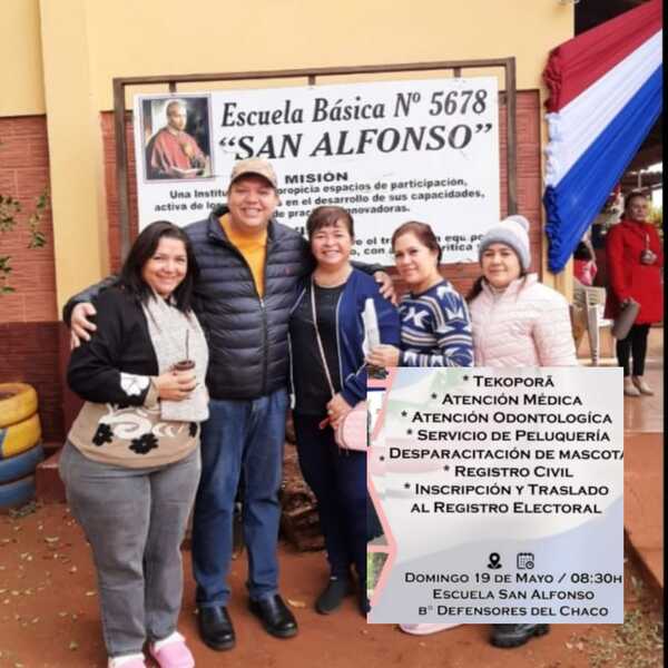 "Juancho" hizo política con seccionaleros en una escuela pública de Pedro Juan