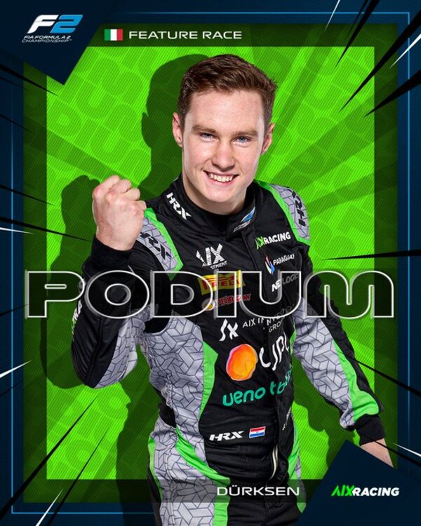 Joshua Duerksen logra primer podio en la fórmula 2 en Italia - La Tribuna