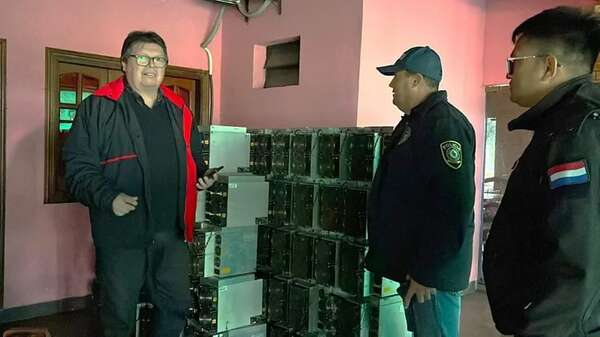 Allanan propiedad del ex diputado Miguel Cuevas e incautan máquinas de criptominería - Nacionales - ABC Color