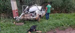 Un “firu” quedó herido de gravedad luego de un violento accidente