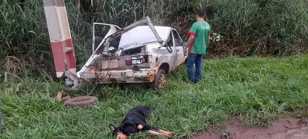 Un “firu” quedó herido de gravedad luego de un violento accidente