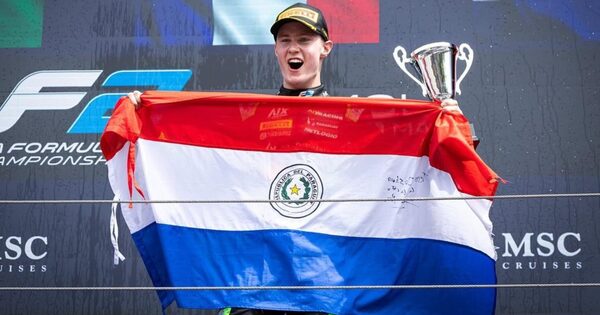 ¡Histórico! Joshua Duerksen, primer paraguayo en podio de Fórmula 2