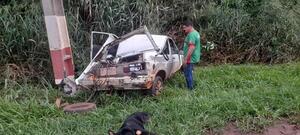 Borracho protagoniza violento accidente