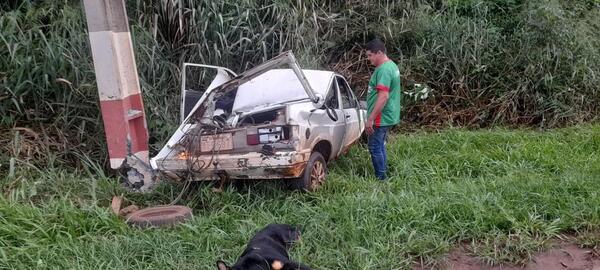 Borracho protagoniza violento accidente