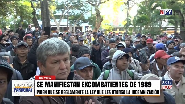 Excombatientes del 89' piden que reglamenten Ley que les otorga indemnización - Noticias Paraguay