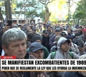 Excombatientes del 89' piden que reglamenten Ley que les indemniza - Paraguay.com
