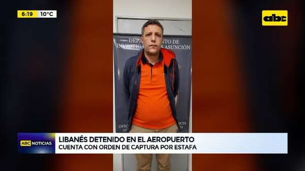 Video: Libanés buscado por estafa fue detenido en el Aeropuerto Silvio Pettirossi - ABC Noticias - ABC Color