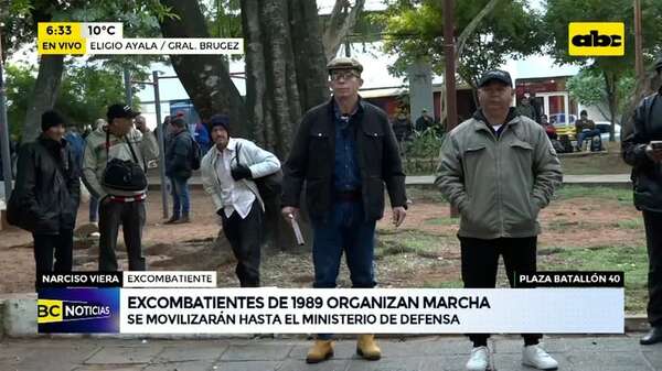 Video: Excombatientes del ‘89 marchan para exigir respuestas del Gobierno - ABC Noticias - ABC Color