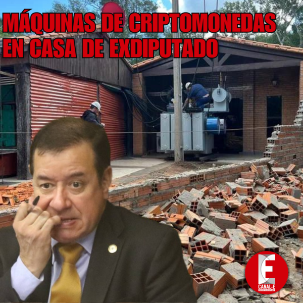 MÁQUINAS DE CRIPTOMONEDAS EN CASA DE EXDIPUTADO
