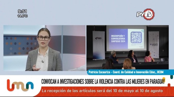 Convocan a concurso de investigación sobre la violencia contra las mujeres en Paraguay • PARAGUAY TV HD