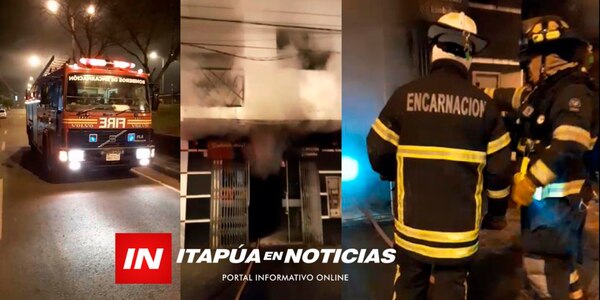 BOMBEROS DE ENCARNACIÓN SOFOCARON INCENDIO EN LOCAL GASTRONÓMICO - Itapúa Noticias