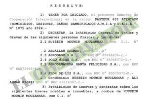 Inicio de cooperación internacional deriva en inhibiciones sobre bienes de procesados en causa AMIA-DAIA