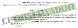 Juez rechaza realización de pericia contable solicitada por presunto colaborador de Jarvis