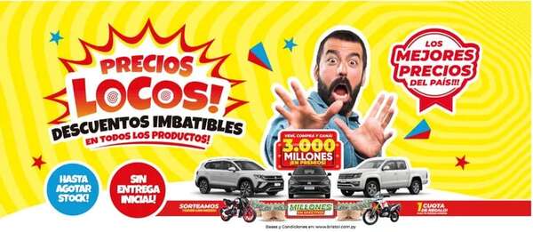 Precios Locos en Bristol, con descuentos imbatibles y 3.000 millones en premios - Negocios - ABC Color