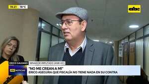 Video: Erico Galeano asegura que la Fiscalía no tiene nada en su contra - ABC Noticias - ABC Color