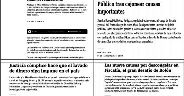 La Nación / Doble vara: Abc critica lavado de dinero, pero encubre a sus dueños