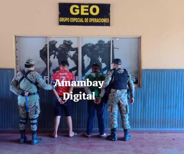 Agentes del GEO detienen a dos hombres en Pedro Juan Caballero buscados por asesinato