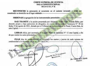 Sala Constitucional da trámite a acción de afiliado sin consentimiento a la ANR
