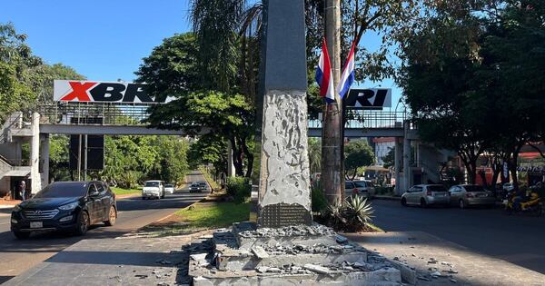 La Nación / Exconcejal “Kelembú” destruyó monolito masónico en el Este