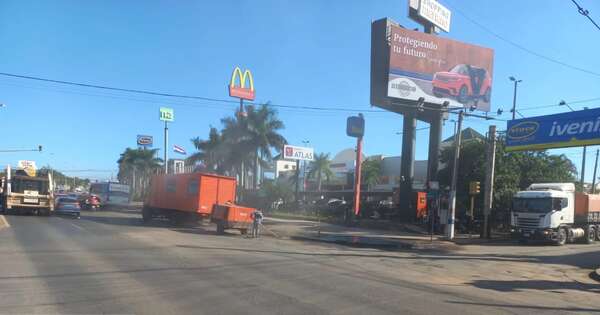 Diario HOY | MOPC repara carpeta asfáltica del carril único de buses