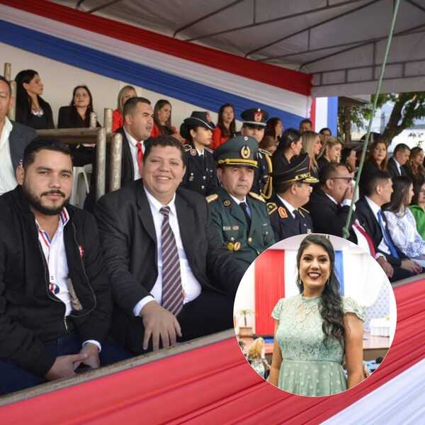 Concejala Larissa Winckler de nuevo ausente en desfile estudiantil en Pedro Juan Caballero