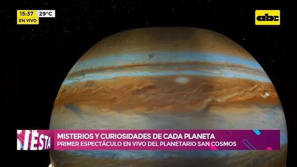Primer espectáculo en vivo del Planetario San Cosmos: Misterios y curiosidades de cada planeta - Ensiestados - ABC Color