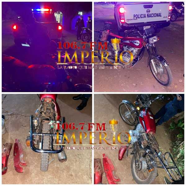 Moto fue recuperada gracias a Frontier Security tras haber sido hurtada frente a una vivienda - Radio Imperio 106.7 FM