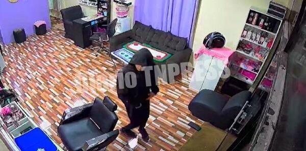 Cámaras de seguridad registraron accionar de ladrón que desvalijó un salón de belleza – Diario TNPRESS