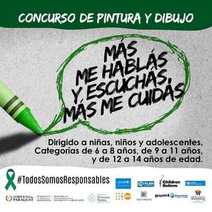 El Ministerio de la Niñez prorroga el periodo de postulación para el Concurso artístico #TodosSomosResponsables hasta el sábado 25 de mayo