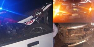 MOTOCICLISTA RESULTÓ HERIDO TRAS CHOQUE MÚLTIPLE EN ENCARNACIÓN  - Itapúa Noticias