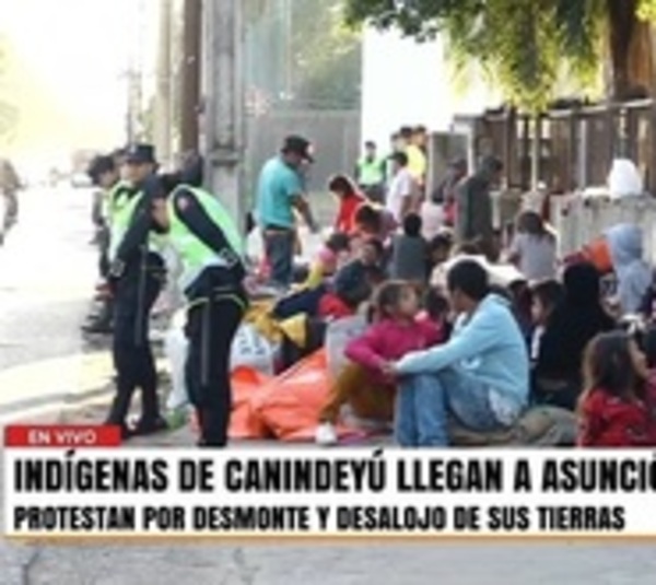 Indígenas de Canindeyú protestan desmonte y desalojo de sus tierras - Paraguay.com