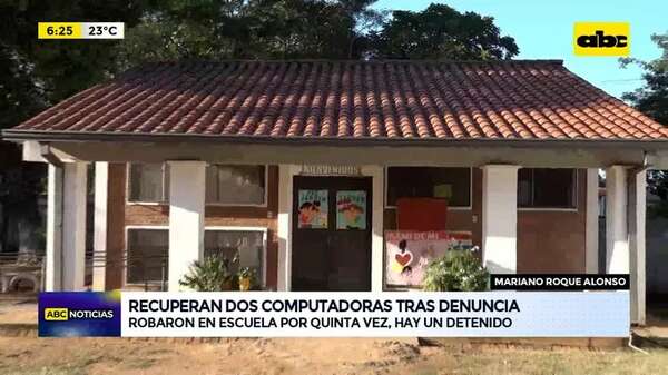 Esc. de Roque Alonso: Recuperan dos computadoras y un detenido - ABC Noticias - ABC Color
