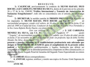 Envían a prisión a supuestos traficantes tras frustrado envío de cocaína a España