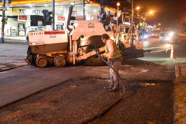 Continúan los trabajos de mejoramiento vial en la avenida Fernando de la Mora