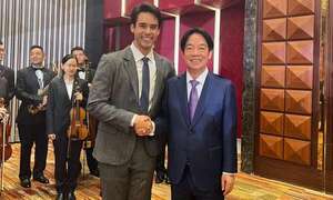 ¡El paraguayo-taiwanés Kevin Tai fue presentador del banquete estatal de la toma de posesión del presidente de Taiwán! - Gente - ABC Color