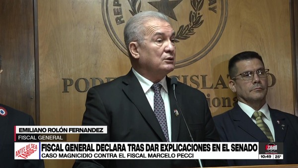 Caso Pecci: Fiscal general afirmó que investigan hechos y no hacen persecuciones antojadizas - Megacadena - Diario Digital