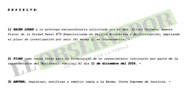 Patricia Corvalán: Prorrogan plazo para fin de investigación y se aguarda desafuero de Samaniego