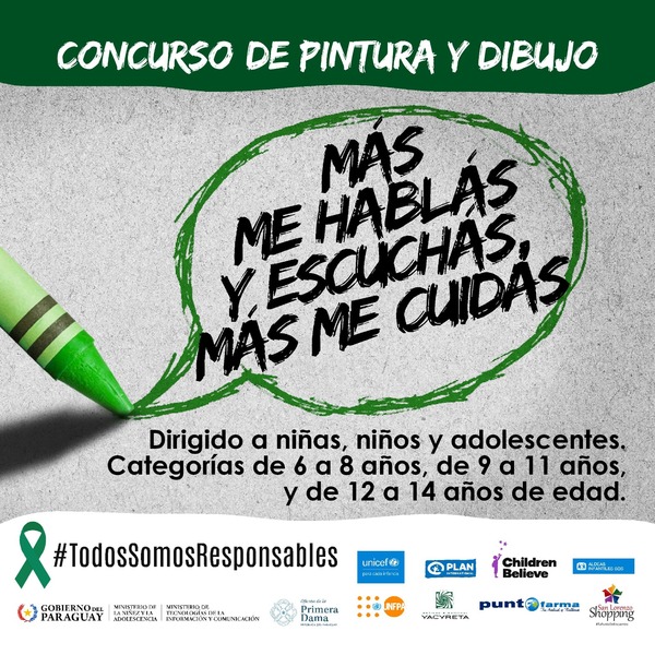 El Ministerio de la Niñez prorroga el periodo de postulación para el Concurso artístico #TodosSomosResponsables - ADN Digital