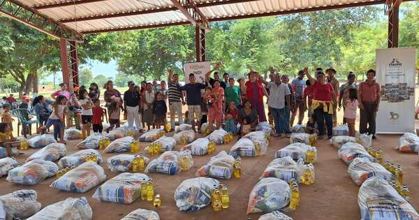 La Nación / Itaipú e Indi entregan kits de alimentos a comunidades indígenas
