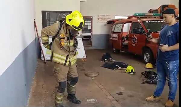 Bomberos Azules se preparan para la Competencia Bomberil que será en Horqueta - Radio Imperio 106.7 FM